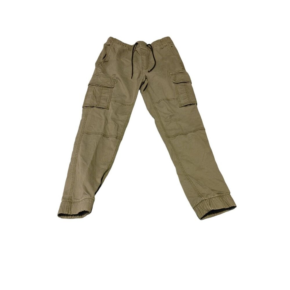 Old Navy Wide Leg Cargo Pants High Rise Elastic Waist Olive Women's Size Small